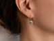 Delicate diamond earrings with cultured pearls in 585 gold