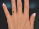 Fine Green! Delicate and elegant emerald ring in 750 gold