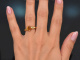 Schlichter Design Ring mit feinem Citrin aus Gold 750