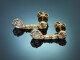 Klassische Diamant Ohrringe in Tropfenform aus Gold 750