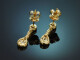 Klassische Diamant Ohrringe in Tropfenform aus Gold 750