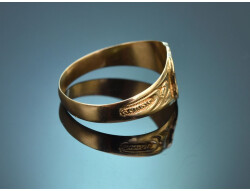 Um 1890! Liebes Ring "Liebe Treue" aus Gold 560