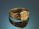 Um 1890! Liebes Ring "Liebe Treue" aus Gold 560