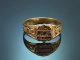 Um 1890! Liebes Ring "Liebe Treue" aus Gold 560