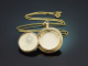 Um 1900! H&uuml;bscher Medaillon Anh&auml;nger mit Kette aus Gold 333