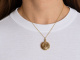 Um 1900! H&uuml;bscher Medaillon Anh&auml;nger mit Kette aus Gold 333