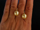 Paar Ohrringe Südseezuchtperlen goldener Lüster Gold 750 Brillanten