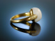 Charming White! Edler Ring Gold 750 Schnee Quarz Brillanten