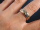 Ring Gold 333 Smaragd Rubin Zirkonia um 1990