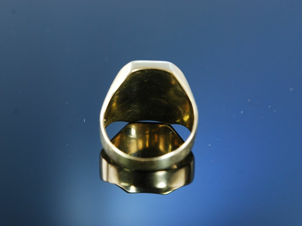 199,00 Siegelring Onyx, Herrenring 333, € Gold