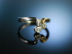 Exquisiter Ring Gold 585 Bicolor Brillanten Verlobungsring  um 2005