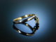 Exquisiter Ring Gold 585 Bicolor Brillanten Verlobungsring  um 2005