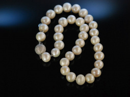 Brilliant Pearls! Feinste Zuchtperlen Kette Brillanten...