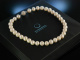 Brilliant Pearls! Feinste Zuchtperlen Kette Brillanten 2,15 ct Wei&szlig;gold 750 