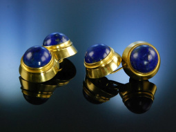 Manschettenkn&ouml;pfe GG 750/585 Lapislazuli-Cabochons