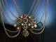 Trachtenschmuck: Kette und Armband Silber Amethyst Tegernsee um 1950