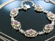 Trachtenschmuck: Kette und Armband Silber Amethyst Tegernsee um 1950