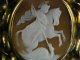 Heiliger Georg! Antike Gemmen Brosche Pinchbeck cameo brooch England um 1850