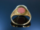 Feiner Pink Opal! Ring Gold 9 Kt England um 2005