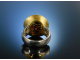 Ring Silber 925 vergoldet Granat satiniert