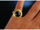 Ring Silber 925 vergoldet Granat satiniert