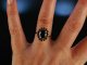 Grantring Trachtenring Gold 333 Ring Granat um 1950