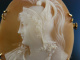 Exquisite Kamee Brosche Athena Gold 750 Frankreich um 1860