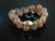 Grey and Orange! Statement Kette Grau Quarz Karneol Silber 925 satiniert