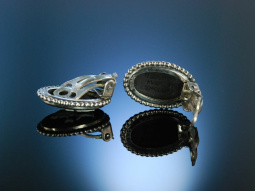 Ohrclipse Wedgwood Black Jasper Sterling Silber...