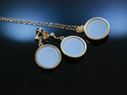 Schmuckset Wedgwood Gold 9 ct Blue Jasper Ohrringe und...