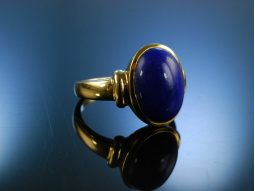 Massiver Ring Gold 750 Lapislazuli um 1996 