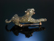 Exquisite Panther Brosche Ros&eacute;gold 750 Brillanten 5,4 ct 