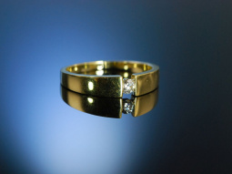 Ring of Love! Verlobungsring Spannring Gold 333 Brillant...