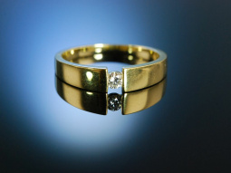 Ring of Love! Verlobungsring Spannring Gold 333 Brillant...