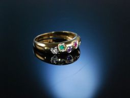 Verlobungs Ring Gold 375 Akronym DEAREST Diamanten...