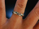 Verlobungs Ring Gold 375 Akronym DEAREST Diamanten Farbsteine England um 1990