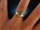 Massiver Ring Gold 585 Aquamarin Brillant feine Qualit&auml;t