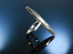 Imposanter Ring Navett Marquise Art Deco Gold 585...