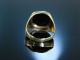 Herrenring Siegel Ring Wappenring Gold 333 Onyx um 1950