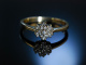 Verlobungsring Diamanten 0,15 ct Ring Gold 375 England 