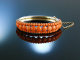 Italien um 1880! Antiker Armreif Lachs Koralle Silber vergoldet coral bracelet