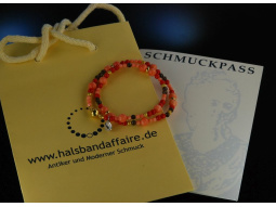 Armband Fancy Coral Zuchtperlen Silber vergoldet