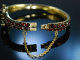 Funkelnder Granat! Historischer Granat Armreif Böhmen um 1900 vergoldet garnet bracelet