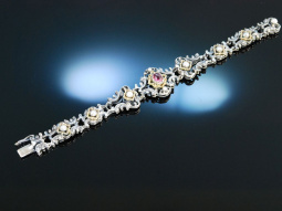 Trachten Armband Bartel&amp;Sohn Silber Turmalin Perlen um 1960