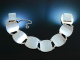 Norwegen um 1965! Elegantes Vintage Armband Silber 925 weies Email
