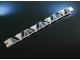 Black and Blue! Massives Armband Silber Lapislazuli Onyx um 1970