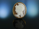 Antike Athena! Feinste Kamee Brosche Gemme Gold 375 England um 1820 cameo brooch