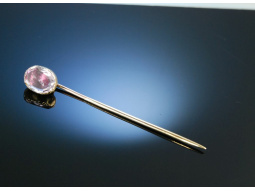 Victorian! Krawattennadel Tie Pin Gold Pink Amethyst...