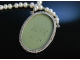 Hübsches Wedgwood Collier Silber Green Jasper Peridot Zuchtperlen 