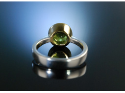 Sommergr&uuml;n! Ring Silber vergoldet Peridot